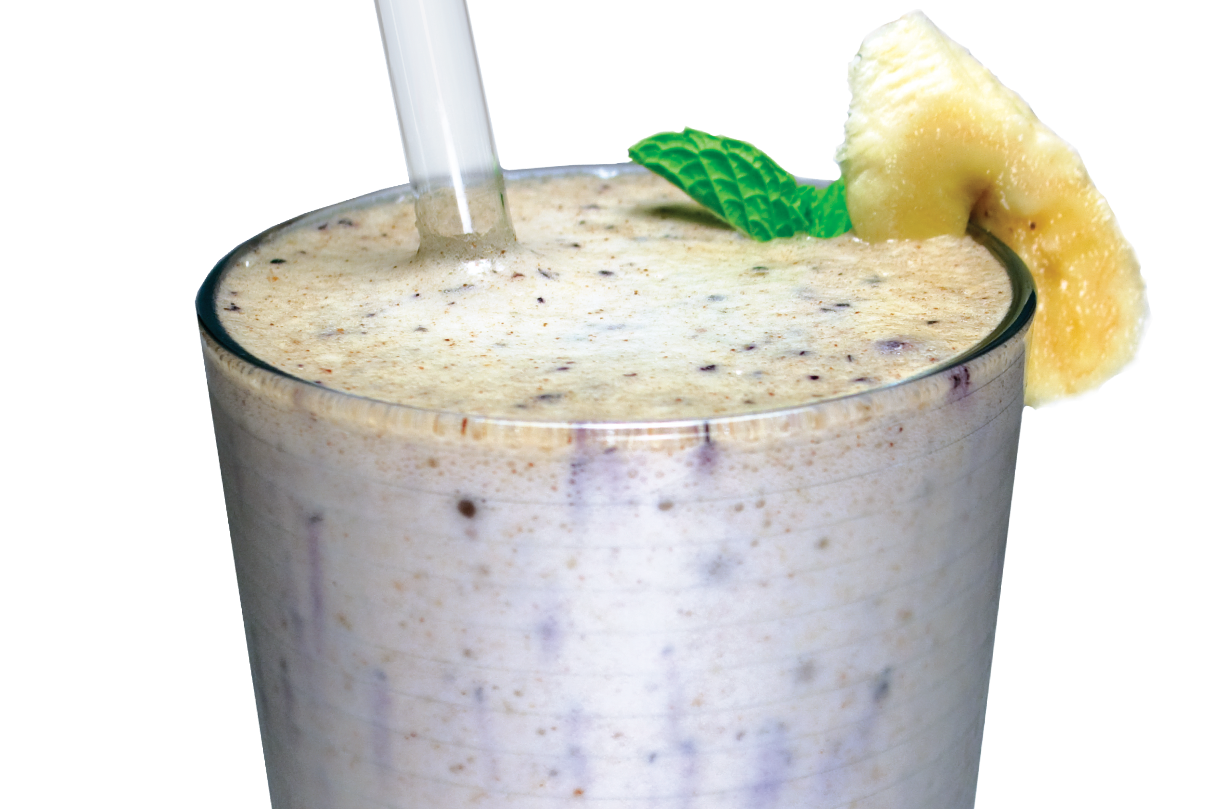 Banana blueberry smoothie recipe for people with pulmonary arterial hypertension.